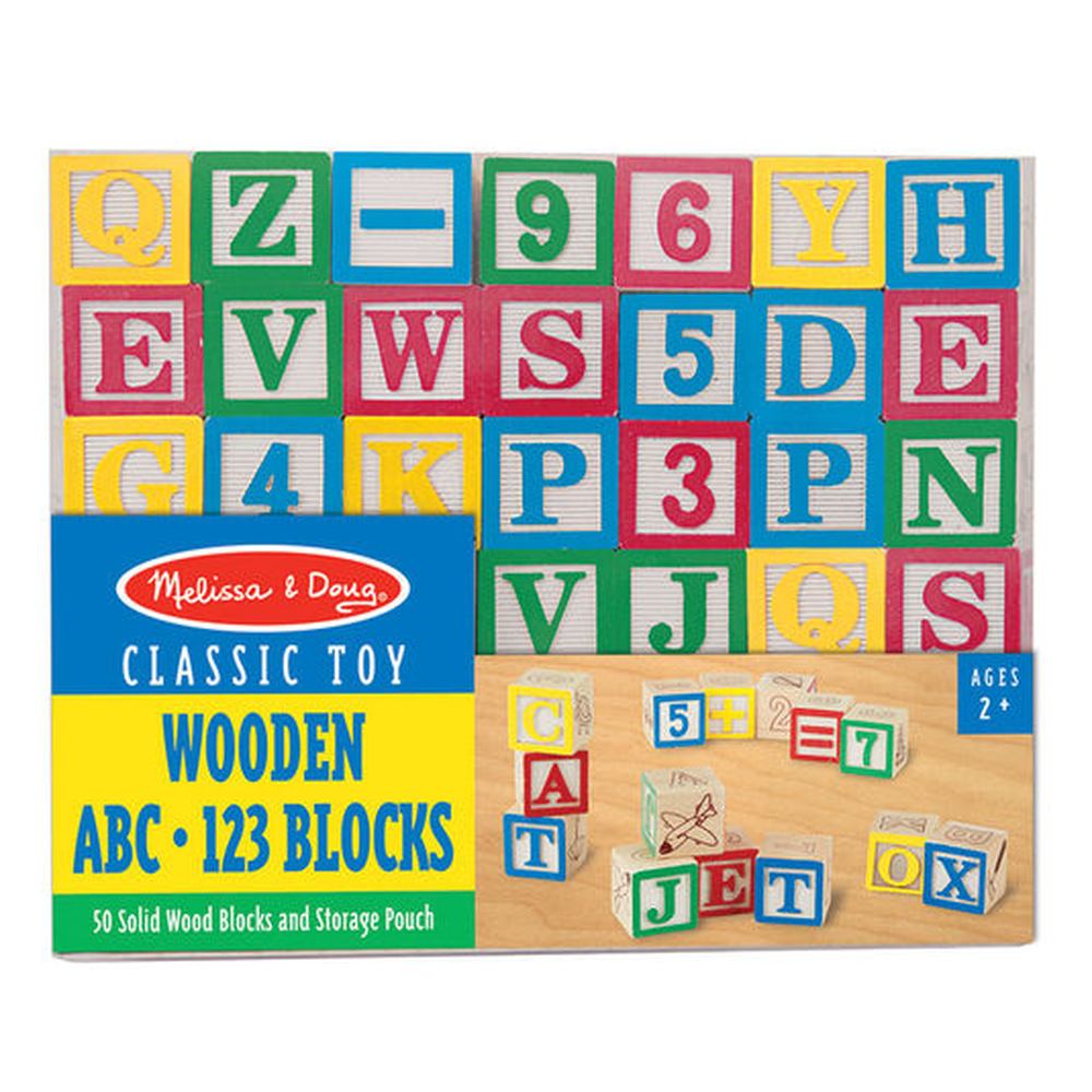 Wooden ABC 123 Blocks