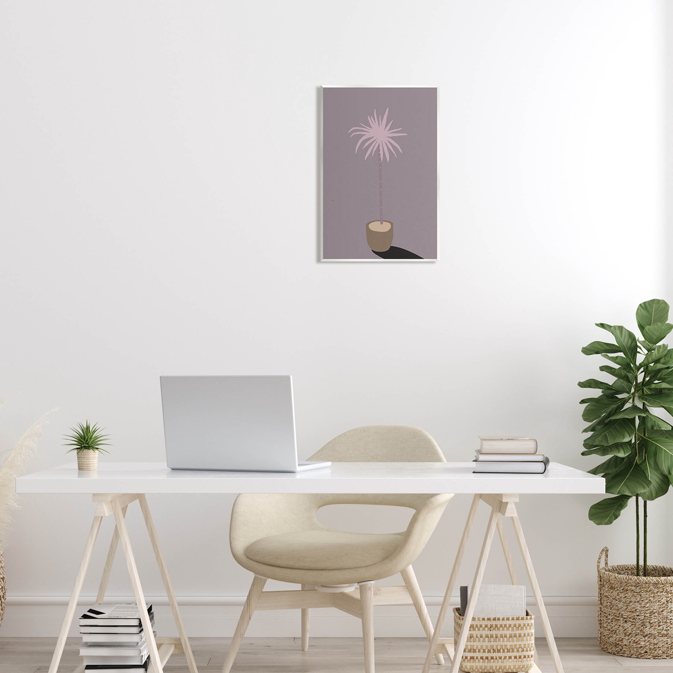 Contemporary Potted Palm Tree Botanical & Floral Graphic Art Unframed Art Print Wall Art