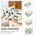 thumbnail image 2 of Yayeee Collapsible Cube Storage Bin with Lid Fabric Closet Decorative Basket with Handles, Yellow Cartoon Truck Pattern, 2 of 7