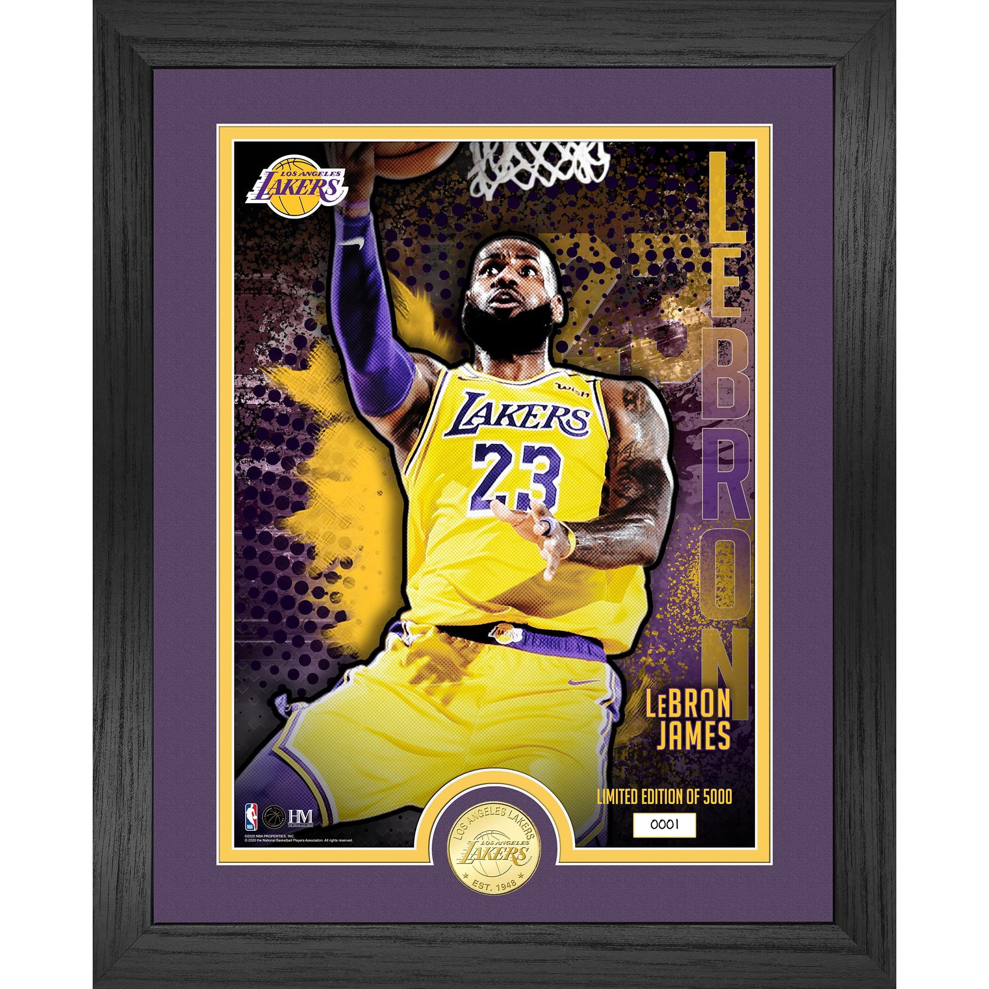 INVESTMENT Lebron James EXCLUSIVE RAINBOW COMPLETE INSERT LAKERS MINT CASE 