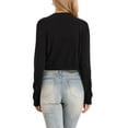 thumbnail image 3 of INSPIRE CHIC Long Sleeve Cropped Cardigan Sweaters for Women Open Front Bolero Shrug for Dresses XS Black, 3 of 6