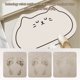 thumbnail image 5 of Alfombrilla absorbente para puerta de baño con gato de dibujos animados, alfombrilla antideslizante para baño, alfombrilla para suelo de barro de diatomeas fácil de secar, 5 of 5