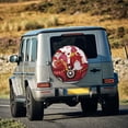 thumbnail image 5 of JUNZAN Truck With Gnomes Spare Tire Cover Wheel Protector for Truck SUV Trailer Camping Rv Tire Covers-15 inch, 5 of 8