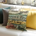 thumbnail image 3 of BANET Outdoor Throw Pillow Covers , Decorative Outdoor Pillows Patio Furniture Decor Throw Pillows for Back Porch Swing (Welcome to The Porch) White, 3 of 5