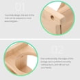 thumbnail image 2 of EeaseCA Wooden Spice Rack Oil Pot Rack Seasoning Bottle Storage Rack Four-holes Wood Rack, 2 of 7
