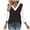 Black, variant on Timegard Tops for Women Summer 3/4 Length Sleeve V Neck Loose Comfy Casual Color Block Shirts Blouse