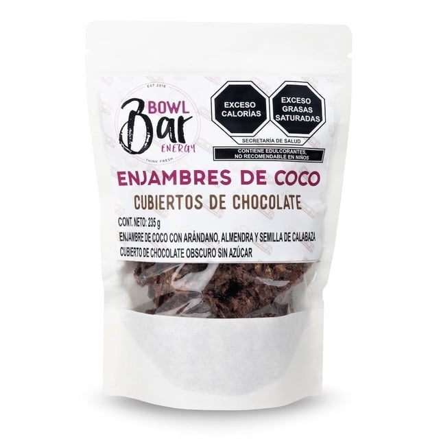 Enjambres de Coco con Chocolate Vegano Bowl Bar Energy Bolsa 235 g