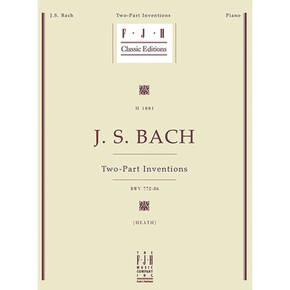 Pre-Owned H1001 - J.S. Bach: Two-Part Inventions - FJH Classic Editions (Unknown) 0929666097 9780929666099