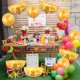 thumbnail image 5 of Globos YOUDICT, lámina de cumpleaños con fruta cítrica y naranja, 10 unidades, 5 of 7