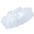 thumbnail image 5 of YOUYEDIAN Plain Skirts for Girls Tulle Baby Tutu Skirt 12-18 Months 2025 Summer Kids Tutu Skirt Puffy Princess Skirt,White 0-3 Months, 5 of 5