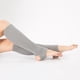 thumbnail image 1 of Calentador de pierna de tacón abierto de punto acanalado de muslo de moda para mujer para ejercicio de danza Gris claro Yinane calcetines calentadores de piernas para mujeres, 1 of 8