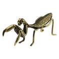 thumbnail image 1 of Figura creativa de mantis de latón, estatua de mantis para mesa, decoración de escritorio para el hogar., 1 of 7