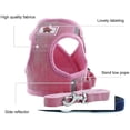 thumbnail image 2 of Chaleco de arnés para perros, arnés ajustable para mascotas Ie083 (xs, rosa 1) Feliz Sencillez, 2 of 3