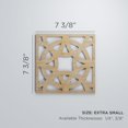 thumbnail image 3 of Ekena Millwork 7 3/8"W x 7 3/8"H x 1/4"T Extra Small Brownsville Decorative Fretwork Wood Wall Panels, Birch, 3 of 18