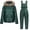 Green, variant on TMOYZQ Women's Puffer Ski Jackets and Overalls Jumpsuits Set 2 Piece Snowboarding Snowsuits Warm Winter Insulated Waterproof Windproof Hooded Snow Coat with Coveralls Outfits