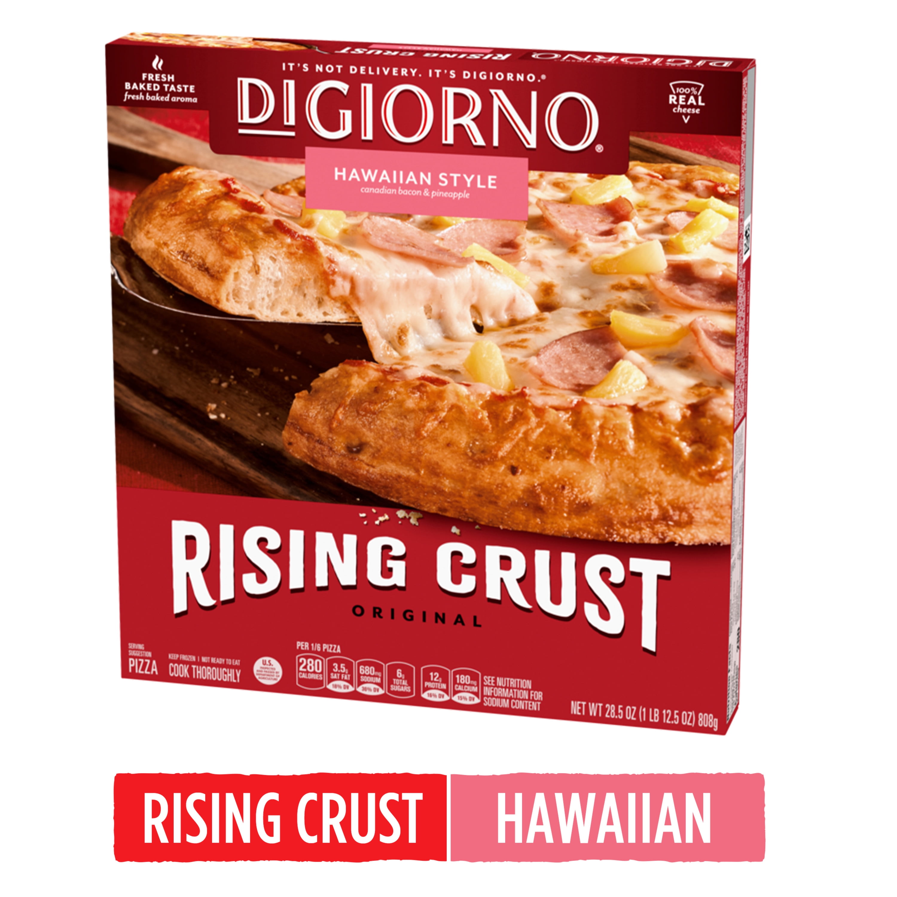 Digiorno Original Rising Crust Hawaiian Style Frozen Pizza Walmart Com Walmart Com