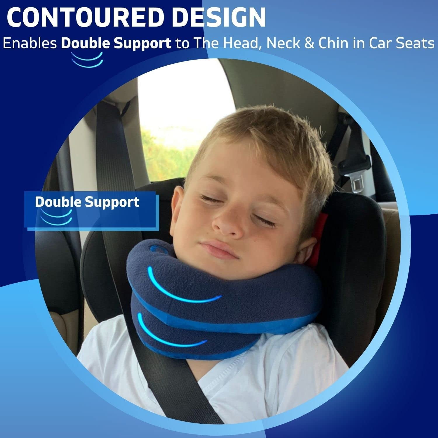 Oreiller cervical de voyage - Dinosaur - Enfant - Soutien tête et cou - Mixte - Confortable