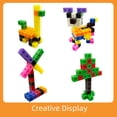 thumbnail image 4 of 100-Piece Magic Cube Building Blocks Set with Activity Cards - Educational Preschool Learning Tool for 3-6 Year Olds, Enhances Problem-Solving & Creativity, Safe Plastic Early Education Toy for Home, 4 of 6