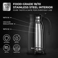 thumbnail image 4 of SUNHOUSE 34 Oz Thermal Coffee Carafe - Insulated Stainless Steel Coffee Carafes for Hot Liquids - Double Walled Vacuum Coffee Pot - Black, 4 of 11