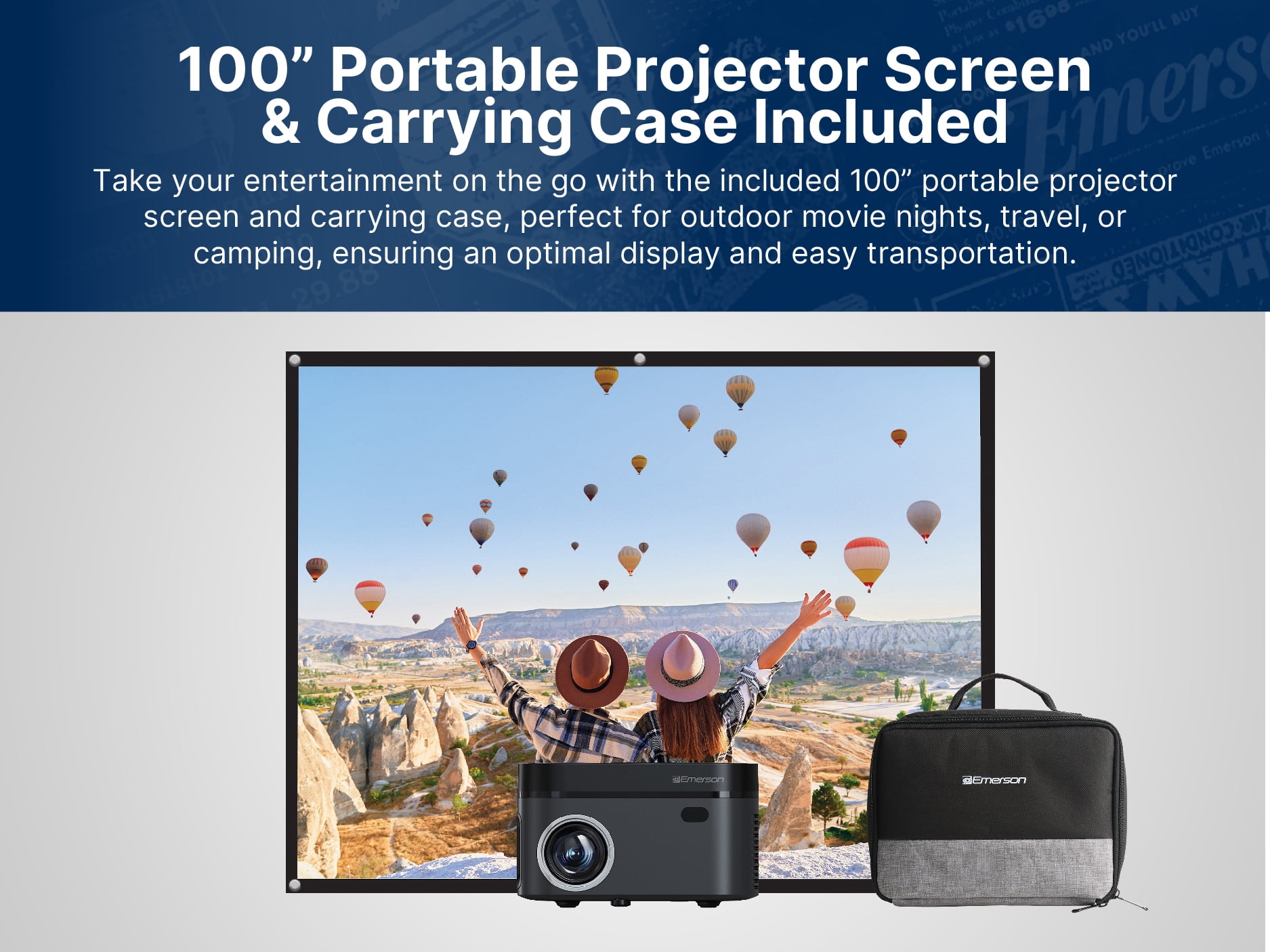 Emerson EVP-2503C 120-Inch Home Theater LCD Projector with Built-In DVD Player Combo