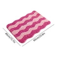 thumbnail image 3 of MMJ Bathroom Rugs Wave Pattern Bath Mat 15.7x23.6in Soft Absorbent Non Slip Shower Floor Rug, 3 of 7