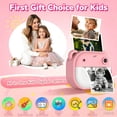 thumbnail image 5 of MOMOTER Kids Instant Print Camera, 1080P Digital, 2.0" Screen, Selfie Video MP3 Games, 32GB Card, 4 Paper Rolls, Toy Gift Pink, 5 of 9