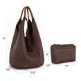thumbnail image 4 of Set de bandolera Montana West Slouchy Hobo Bag para mujer, 4 of 8
