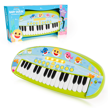 Lollipop - Baby Shark Electronic Keyboard – Toddler Piano for Kids, Musical Toy for Toddlers 1-3, Fun Learning Keyboard with Baby Shark Songs