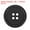 Black, variant on Uxcell 60Pcs 40L Sewing Buttons 0.98" Resin Round Flat 4-Hole Craft Buttons for Sewing Clothing and DIY, White