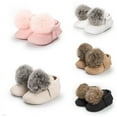 thumbnail image 2 of Seyurigaoka Brand Newborn Baby Girls Pom Pom Shoes Cute Boots Warm Slippers Crib Shoes, 2 of 6