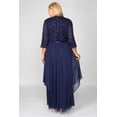 thumbnail image 3 of R&M Richards Long Mother of Bride Plus Size Jacket Dress 7300W, 3 of 4