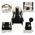 thumbnail image 4 of FORMRS Kids School Backpack Elementary Student Unisex Travel Bookbag with Reflective Stripes, Halloween Cute Ghosts, 4 of 7