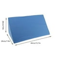 thumbnail image 3 of CheAAlet Reflux Foam Bed Wedge Leg Back Lumbar Support Cushions for Sleeping, Leg Elevation, Travel Blue, 3 of 6