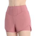 thumbnail image 1 of Gibobby Leggings cortos de yoga para mujer Pantalones cortos de entrenamiento para mujer, de doble capa, para correr, gimnasio, yoga, atléticos, infor(Rosa,XG), 1 of 2