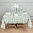thumbnail image 3 of Light Blue Daisy Flower Pattern Square Tablecloth,Waterproof Square Table Cover,Wipeable Spillproof Washable Table Cover for Home Kitchen Party Decor 42"X42"(107x107cm), 3 of 6