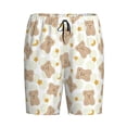 thumbnail image 4 of Wukai Kawaii Bear Men’s Short Pajama Pants With Pockets Soft Sleep Pj Shorts for Men-Medium, 4 of 6