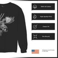thumbnail image 6 of Majestic Moose Portrait Sweatshirt Wildlife Nature Northwoods Alaskan Wilderness Animal Black and White Art Crewneck, 6 of 7