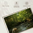 thumbnail image 6 of Elephant Stock Spirit Bear In Hartley Bay Wall Art - Horizontal Canvas Wall Art - Living Room Wall Decor - Animal Canvas - Black And Green Decor - 12" x 8", 6 of 8