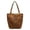 Brown, variant on Women's Americana North/South Tote Bag, Red Engineer Stripe Dachshund Tote Bag, Casual Tote for Daily Use and Mother's Day Gift (Pink)