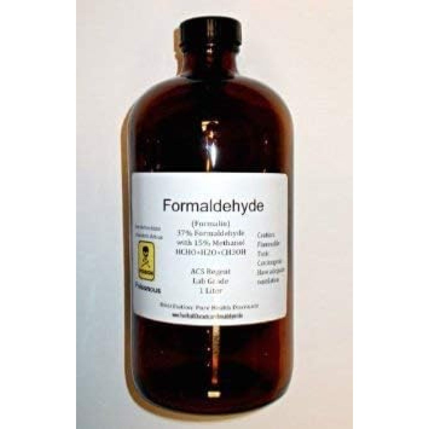 1 Liter 37 Formaldehyde (approximate 1 Quart) Shipped Fast to Lower USA 48 States