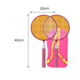 thumbnail image 6 of 1 Set Solo Badminton Trainer Ceiling Mount Indoor Kids Adults Beginners Single Elastic Glowing Badminton Self Practice Training Equipment Pink, 6 of 8