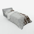 thumbnail image 2 of Ambesonne Vintage Bedding Set 3 Pcs, Priate Skull Compass, Twin, Brown Pearl Grey, 2 of 2