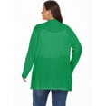 thumbnail image 5 of Cueply Women's Plus Size Cardigan Long Sleeve Lightweight Sheer Open Front Knited Cardigan 1X-4X, 5 of 6