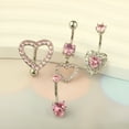 DESIGNICE Belly Button Ring,Stainless Steel Dangly Belly Button ...