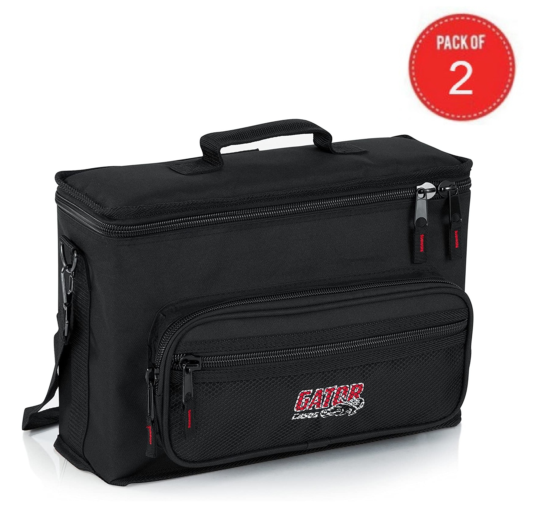 Gator Cases Padded Microphone Carry Bag; Holds (5) Wireless Microphone