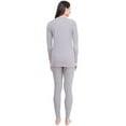 thumbnail image 2 of JANE & BLEECKER Women's 2-Piece Thermal Pajama Set (Grey Print, Large), 2 of 4