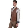 thumbnail image 4 of Scully Men's Leather Vest, Tan, X-Large, 4 of 4