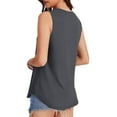 thumbnail image 3 of Uaswgudfs Women's Sleeveless Scoop Neck Tank Top with Curved Hemline, Lightweight Soft Fabric, Relaxed Fit for Everyday Casual Comfort, 3 of 8