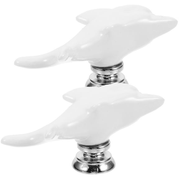 FRCOLOR  2 Pcs Kitchen Drawer Pulls Colored Single-hole Handle