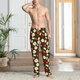 thumbnail image 3 of Cauagu Red Fruit Mens Pajama Pants Sleep & Lounge Pants,PJ Bottoms with Pockets-Medium, 3 of 7